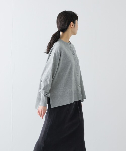 かぐれ（カグレ）の「ハイツイストコットンワイドカーディガン（カーディガン/ボレロ・レディース・GRAY/RED/BLACK・Free）」の3枚目の写真