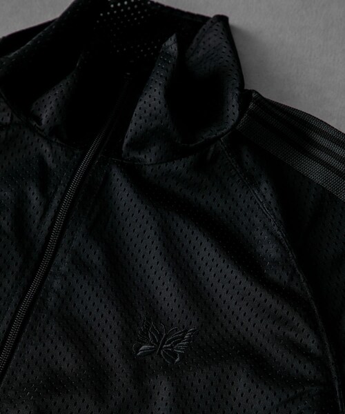 URBAN RESEARCH（アーバンリサーチ）の「『別注』Needles×URBS　Track Jacket-Poly Mesh（ブルゾン・メンズ・BLKxPPL/BLKxBLK・S/M/L/XL）」の19枚目の写真