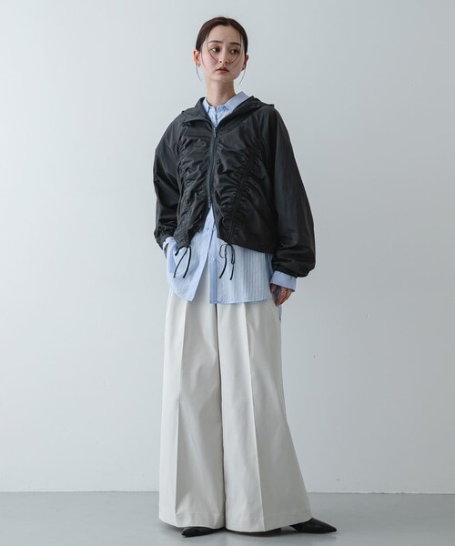 SENSE OF PLACE by URBAN RESEARCH(センスオブプレイスバイアーバンリサーチ)の「シャーリングライトブルゾン(ブルゾン・レディース・OFF WHITE/L.BLUE/CHARCOAL・One)」の16枚目の写真