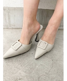 GYDA | ベルトデザインポインテッドミュール(パンプス)