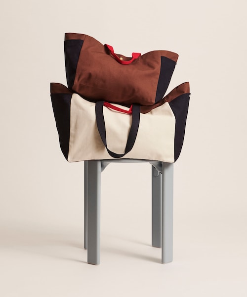 SENSE OF PLACE by URBAN RESEARCH(センスオブプレイスバイアーバンリサーチ)の「HAY Weekend Bag S(トートバッグ・メンズ・BrownMulti/DGRMulti/Ebluemulti・One)」の6枚目の写真