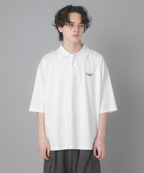 SENSE OF PLACE by URBAN RESEARCH（センスオブプレイスバイアーバンリサーチ）の「『別注』Converse×SENSE OF PLACE　JACK PURCELLポロシャツ（ポロシャツ・メンズ・WHITE/BLACK/BLUE・M/L）」の9枚目の写真