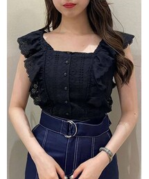 dazzlin | フリルコットンショートビスチェ(シャツ/ブラウス)