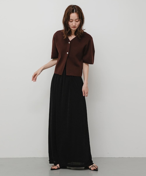 SENSE OF PLACE by URBAN RESEARCH(センスオブプレイスバイアーバンリサーチ)の「シャイニーイージーナロースカート(スカート・レディース・BROWN/BLACK/BEIGE・S/M)」の9枚目の写真