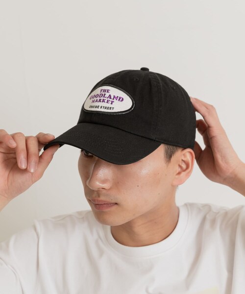 THE GOODLAND MARKET（ザグッドランドマーケット）の「ザ グッドランド マーケット　RE-WAPPEN CAP（キャップ・メンズ・BEIGE/BLACK/WHITE/CHRxPNK/CHRxGRN・FREE）」の2枚目の写真