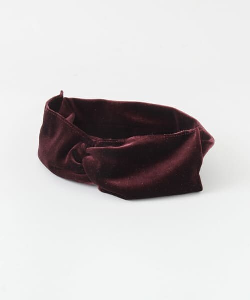 SENSE OF PLACE by URBAN RESEARCH（センスオブプレイスバイアーバンリサーチ）の「ベロアリボンヘアバンド∴（ヘアバンド・レディース・BEIGE/BLACK/WINE・-）」の5枚目の写真
