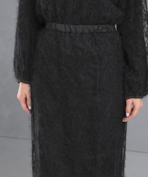 URBAN RESEARCH ROSSO（アーバンリサーチロッソ）の「フラワーチュールシャギースカート（スカート・レディース・IVORY/BLACK・FREE）」の21枚目の写真