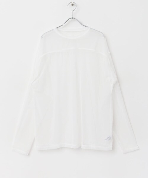 URBAN RESEARCH ROSSO（アーバンリサーチロッソ）の「provoke　シアーフットボールTシャツ（Tシャツ/カットソー・レディース・lightbeige/white/black・FREE）」の5枚目の写真
