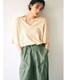 Ungrid | ハーフスリーブ襟ニット(ニット/セーター)