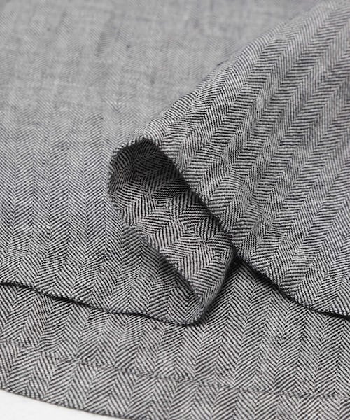 URBAN RESEARCH DOORS（アーバンリサーチドアーズ）の「ヘリンボーンリネンサイドリボンベスト（ベスト・レディース・CHARCOAL・Free）」の22枚目の写真