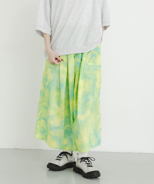 EKAL（エカル）の「『UR TECH』ナイロンタッサーワイドパンツ（その他パンツ・レディース・レイクサンリーフ/グラファイト/ネイビー/レイクブルー/ベージュ・One）」の21枚目の写真