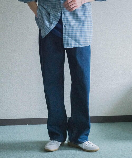 SENSE OF PLACE by URBAN RESEARCH（センスオブプレイスバイアーバンリサーチ）の「ストレートデニムパンツ（デニムパンツ・メンズ・BLACK/D.INDIGO・S/M/L）」の16枚目の写真