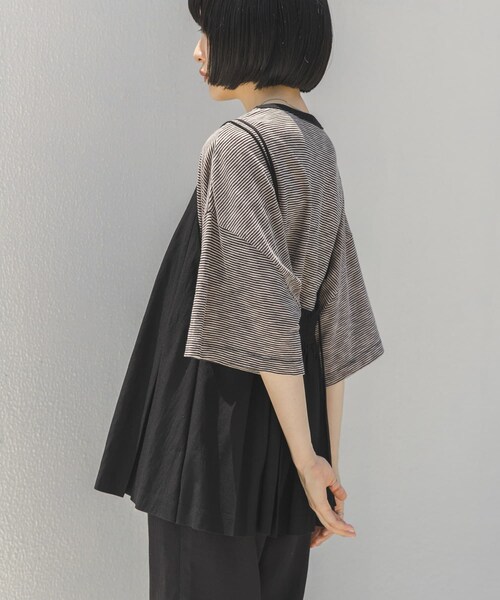 KBF（ケイビーエフ）の「タックフレアビスチェ（その他トップス・レディース・IVORY/BLACK/ACIDKHAKI・One）」の15枚目の写真