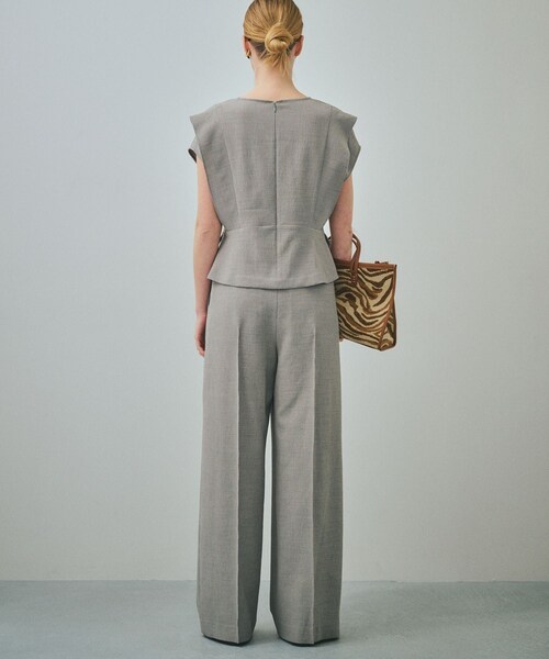 ROPE'（ロペ）の「【一部店舗限定】【REALM（レルム）】V-NECK BLOUSE｜セットアップブラウス　26SS（シャツ/ブラウス・レディース・グレー・38）」の14枚目の写真
