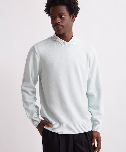 Saturdays NYC（サタデーズ ニューヨークシティ ）の「Greg Crewneck Sweater（ニット/セーター・メンズ・チャコール/サックス・L/M/S/XL/XS）」の22枚目の写真