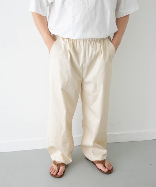 URBAN RESEARCH Sonny Label(アーバンリサーチサニーレーベル)の「タイプライターイージーワイドパンツ(その他パンツ・メンズ・オフ/ブラック/カーキ・M/L)」の5枚目の写真