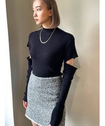 EMODA | カットアウトクラッシュニット(ニット/セーター)