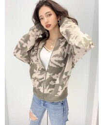 GYDA | original leaf ニット ブルゾン(カーディガン/ボレロ)