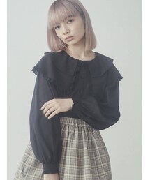 merry jenny | キルトとフリルカラーブラウス(シャツ/ブラウス)