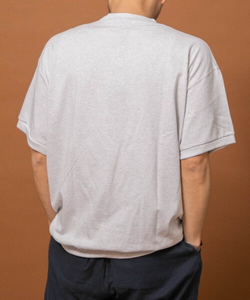 URBAN RESEARCH（アーバンリサーチ）の「RELAX FIT　リブTシャツ（Tシャツ/カットソー・メンズ・BLACK/WHITE/ASH/BROWN/L BLUE・FREE）」の17枚目の写真
