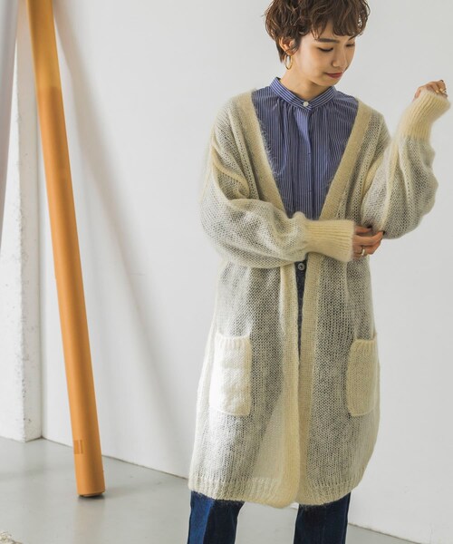 WANDERUNG　Kid Mohair Long Cardigan