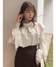 dazzlin | フリルリボン2WAYブラウス(シャツ/ブラウス)