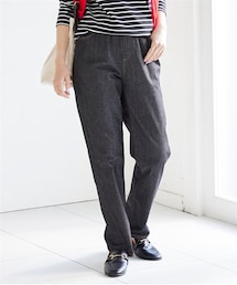 nissen | 大きいサイズ超ラクチンなデニムゆるストレートデニンスパンツ（ゆったり太もも）（選べる２レングス）(デニムパンツ)