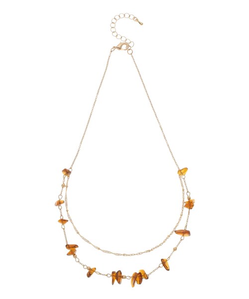 MERCURYDUO（マーキュリーデュオ）の「天然石2連ネックレス（ネックレス・レディース・ミントグリーン/ブラウン・F）」の8枚目の写真