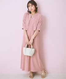 marun | 大きいサイズ2点セット(ワンピース＋カーディガン)marun(ワンピース)