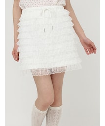 merry jenny | フリルティアードミニスカート(スカート)