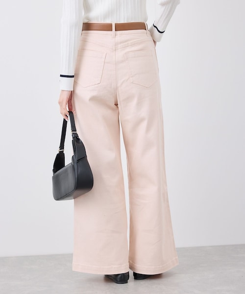 ROPE' PICNIC（ロペピクニック）の「【ウエスト革命デニム】Pinkウエストシェイプワイドデニム（デニムパンツ・レディース・ピンク・36/38/40）」の7枚目の写真