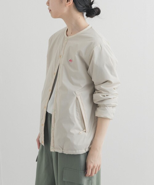 URBAN RESEARCH DOORS(アーバンリサーチドアーズ)の「DANTON INSULATIONCOLLARLESS JACKET(その他アウター・レディース・IVORY/PINK/BLACK・M)」の5枚目の写真