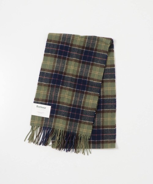 Barbour　tartan lambswool scarf
