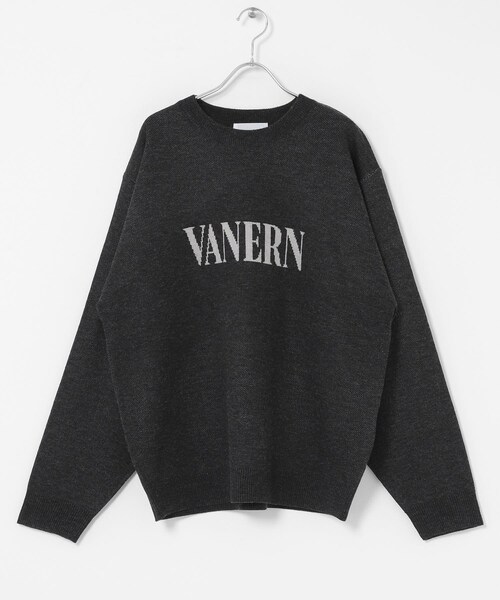 SENSE OF PLACE by URBAN RESEARCH（センスオブプレイスバイアーバンリサーチ）の「ロゴグラフィッククルーネックニット（ニット/セーター・メンズ・BLACK/BROWN/GREIGE・M/L）」の9枚目の写真