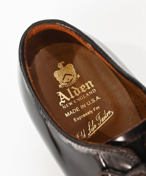 ADAM ET ROPE'(アダムエロペ)の「【ALDEN for WILD LIFE TAILOR】PLAIN TOE OX CDV(ドレスシューズ・メンズ・ワイン・39.0)」の9枚目の写真