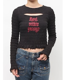 jouetie | カットアウトシャーリングトップス(Tシャツ/カットソー)