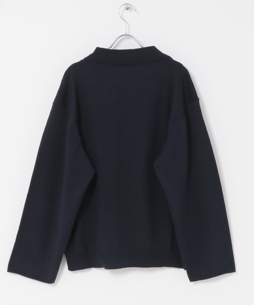 かぐれ(カグレ)の「UNDECORATED LINEN/COTTON BIG KNIT TOP(ニット/セーター・レディース・D.NAVY/OFF WHITE・0)」の19枚目の写真