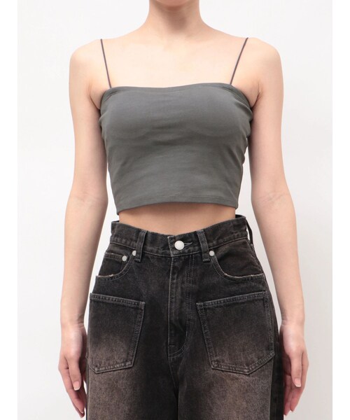 EMODA（エモダ）の「BOX CAMI（Tシャツ/カットソー・レディース・ホワイト/ブラック/ブラウン・F）」の3枚目の写真