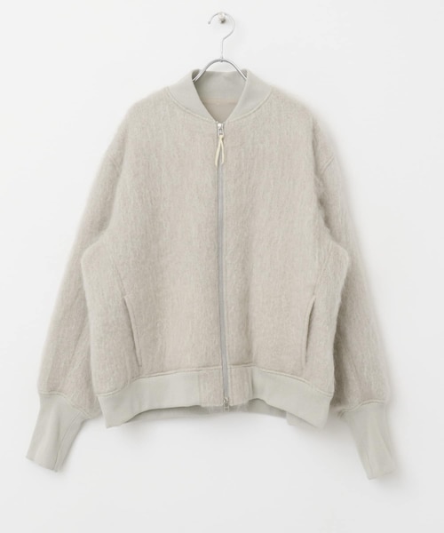 【美品】suzuki takayuki　fuzzy blouson suzuki takayuki fuzzy blouson A252-04 frosty silver | TALE COCOON