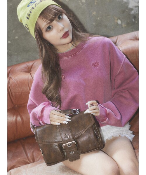 jouetie（ジュエティ）の「ポケットベルトBAG【別注】（ハンドバッグ・レディース・オフホワイト/ブラウン/シルバー・F）」の15枚目の写真