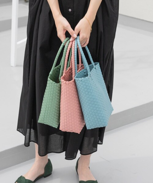 URBAN RESEARCH DOORS（アーバンリサーチドアーズ）の「メルカドバッグ（トートバッグ・レディース・PINK/GREEN/BLUE・one）」の13枚目の写真