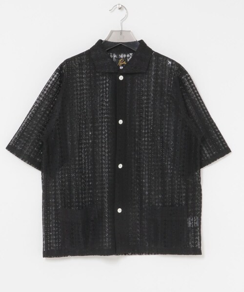 URBAN RESEARCH(アーバンリサーチ)の「Needles SHORT-SLEEVE WIDESPREAD COLLAR SHIRTS(シャツ/ブラウス・メンズ・BLUE/BLACK・S/M)」の4枚目の写真