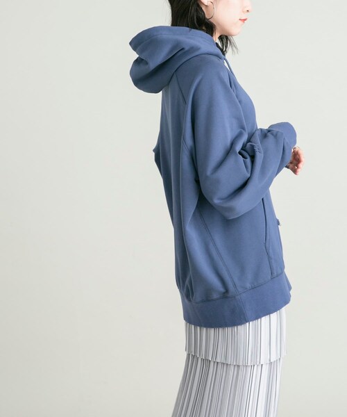 KBF（ケイビーエフ）の「ダメージBIGフーディー（パーカー・レディース・NAVY/TOP GRAY・one）」の18枚目の写真