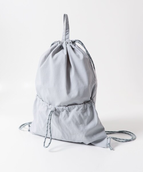 SMELLY（スメリー）の「ドロストポケットナップサック（バックパック/リュック・レディース・BLK/GRY・-）」の20枚目の写真