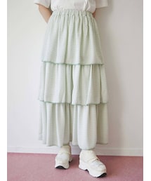 merry jenny | ギンガムティアードスカート(スカート)