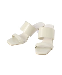 MERCURYDUO | ダブルベルトクリアヒールサンダル(サンダル)