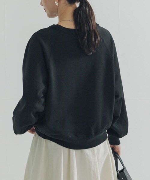 URBAN RESEARCH（アーバンリサーチ）の「スーピマコットンラグランスウェット（スウェット・レディース・CHERRY RED/NAVY/BLACK・Free）」の8枚目の写真