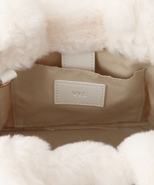 VIS（ビス）の「【2WAY】ファーリボントートバッグ（トートバッグ・レディース・チャコール/キナリ/ピンク・F）」の21枚目の写真