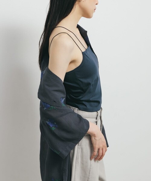 KBF（ケイビーエフ）の「アシンメトリーカップ付キャミ（キャミソール・レディース・OFF/NAVY/BLACK・one）」の16枚目の写真