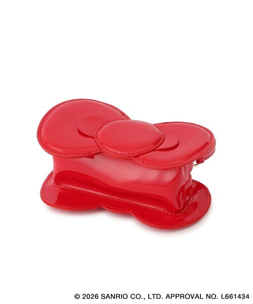 ROPE' PICNIC(ロペピクニック)の「【ROPE' PICNIC×ハローキティ】2WAYストラップ付きミニショルダーリボンバッグ(トートバッグ・レディース・ブラック/レッド・F)」の21枚目の写真